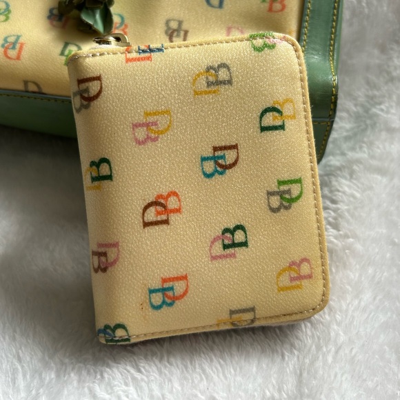 EUC Dooney & Bourke mint green tassel bag with matching wallet & dust bag ππ - Picture 11 of 13